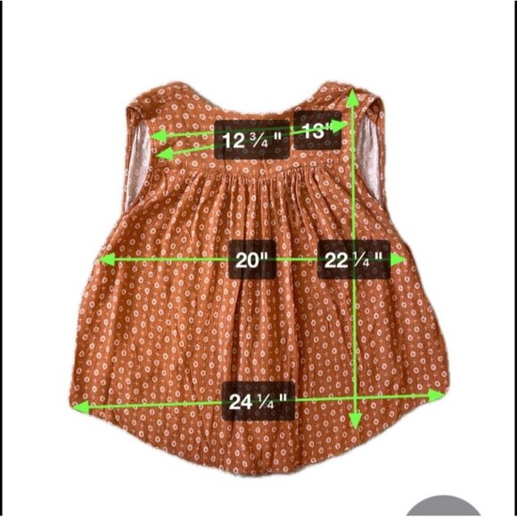 By Together Burnt Orange Cropped V-Neck Front Tie Tank Top Woman Large 1618 - Picture 4 of 6